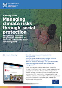 Managing climate risks through social protection